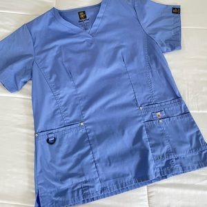 Dress a Med Celi blue scrubs set